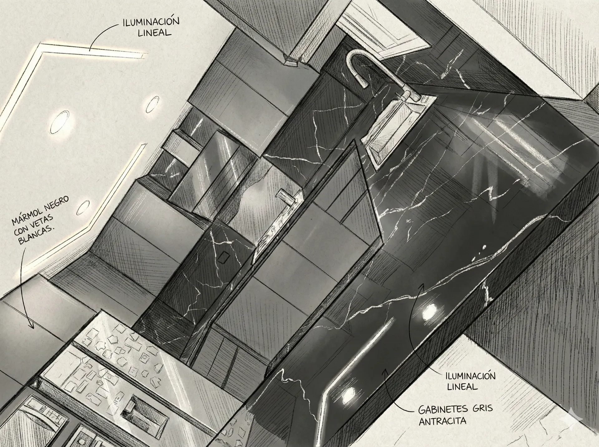 Cocina Epoxy Boceto